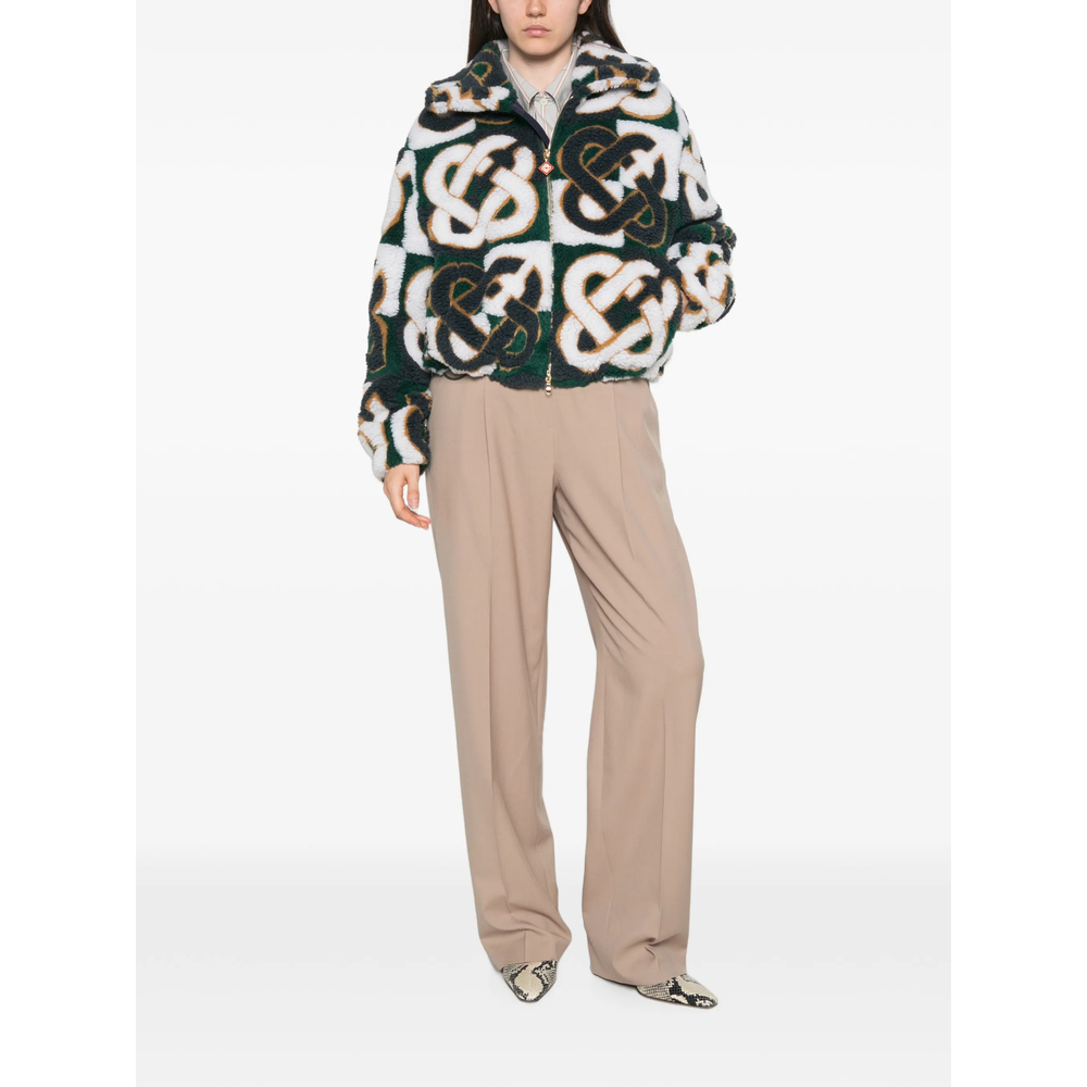 Check Monogram Fleece Jacket