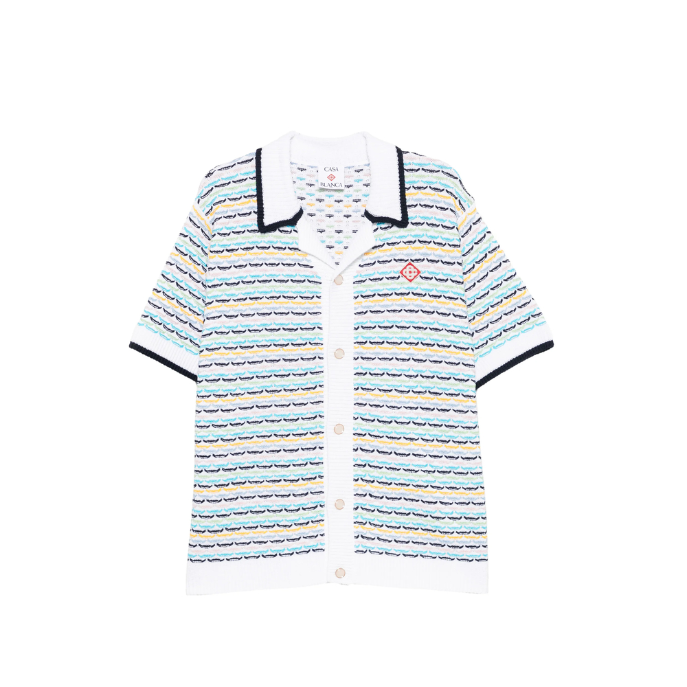 Tuck Stitch Short-Sleeve Shirt