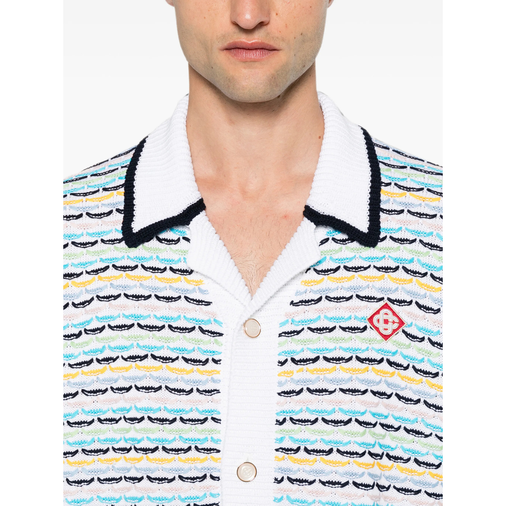 Tuck Stitch Short-Sleeve Shirt