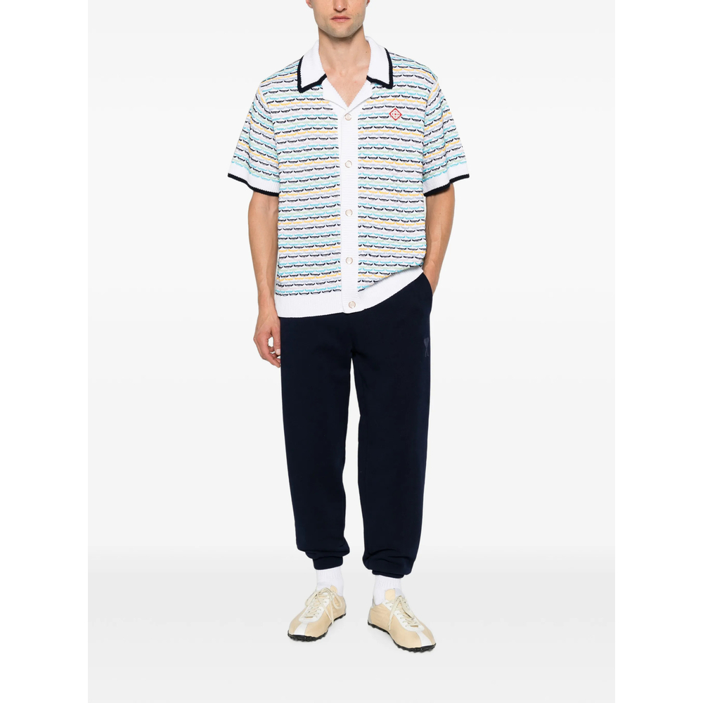 Tuck Stitch Short-Sleeve Shirt