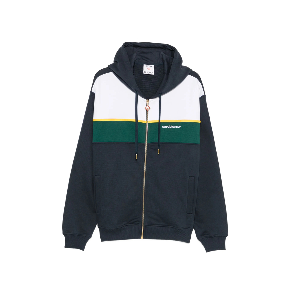 Casablanca Colour-block Zip-up Hoodie