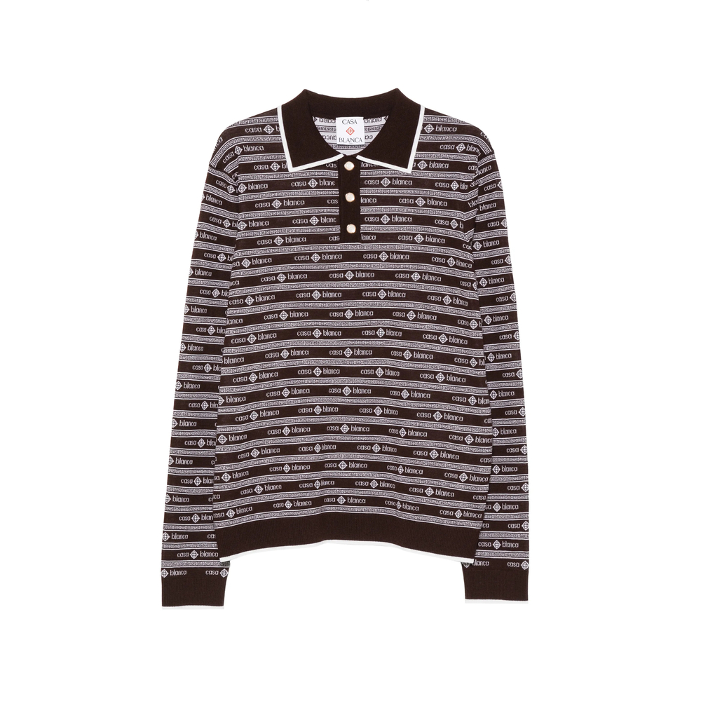 Logo Long-Sleeve Polo Shirt