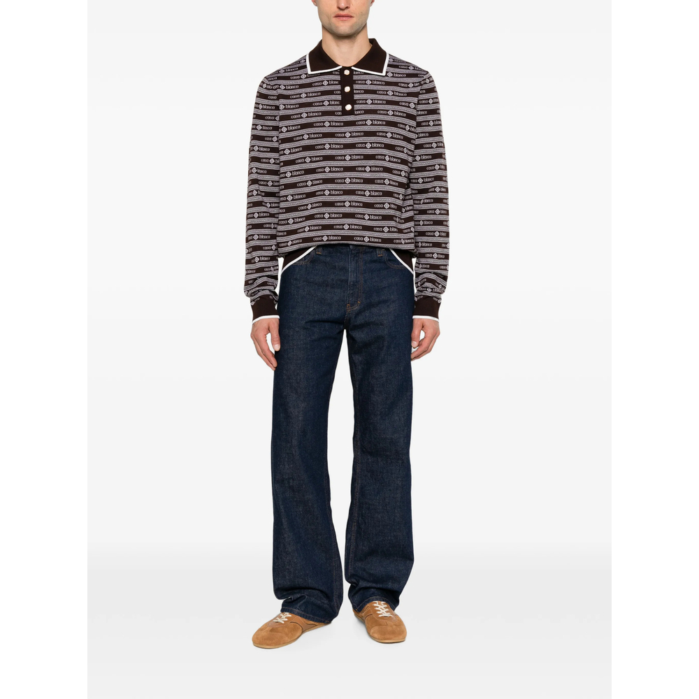 Logo Long-Sleeve Polo Shirt