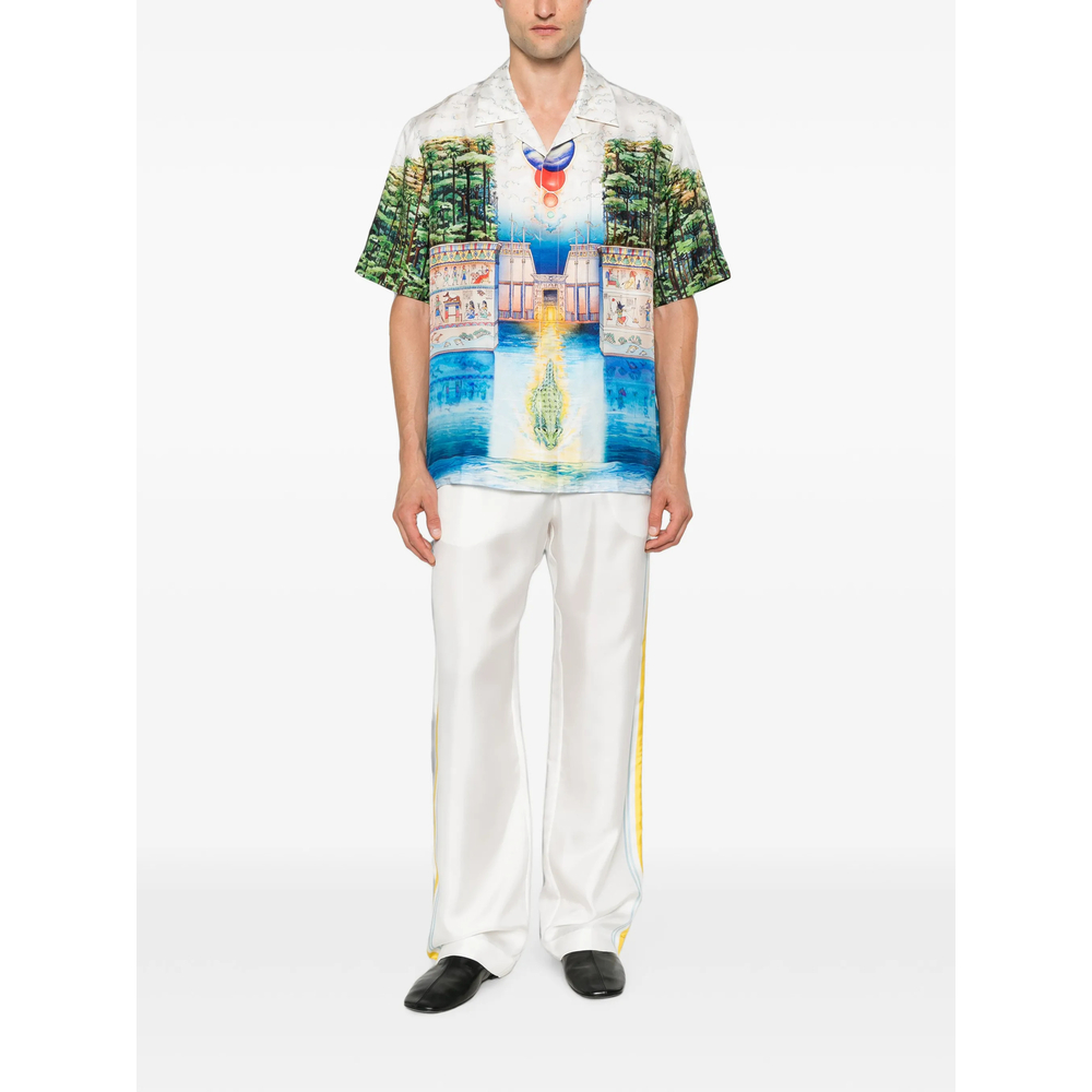 Multicolour Trompe L'Oeil Short Sleeve Shirt