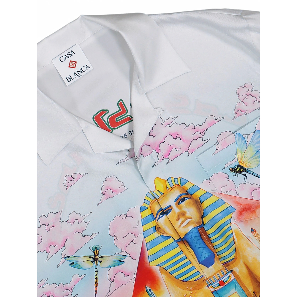 Egypt As It Was Cuban-Collar Shirt