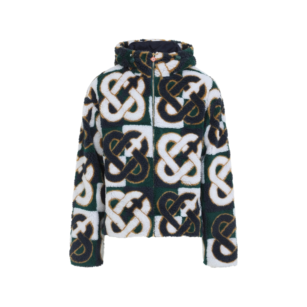 Casablanca Check Monogram Fleece Jacket