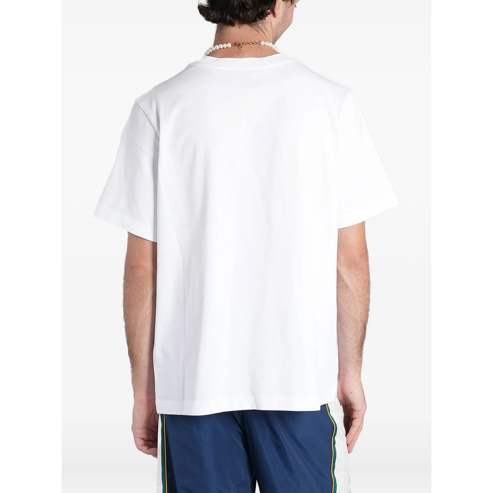 White Casablanca Diamond Logo Short Sleeve T-Shirt