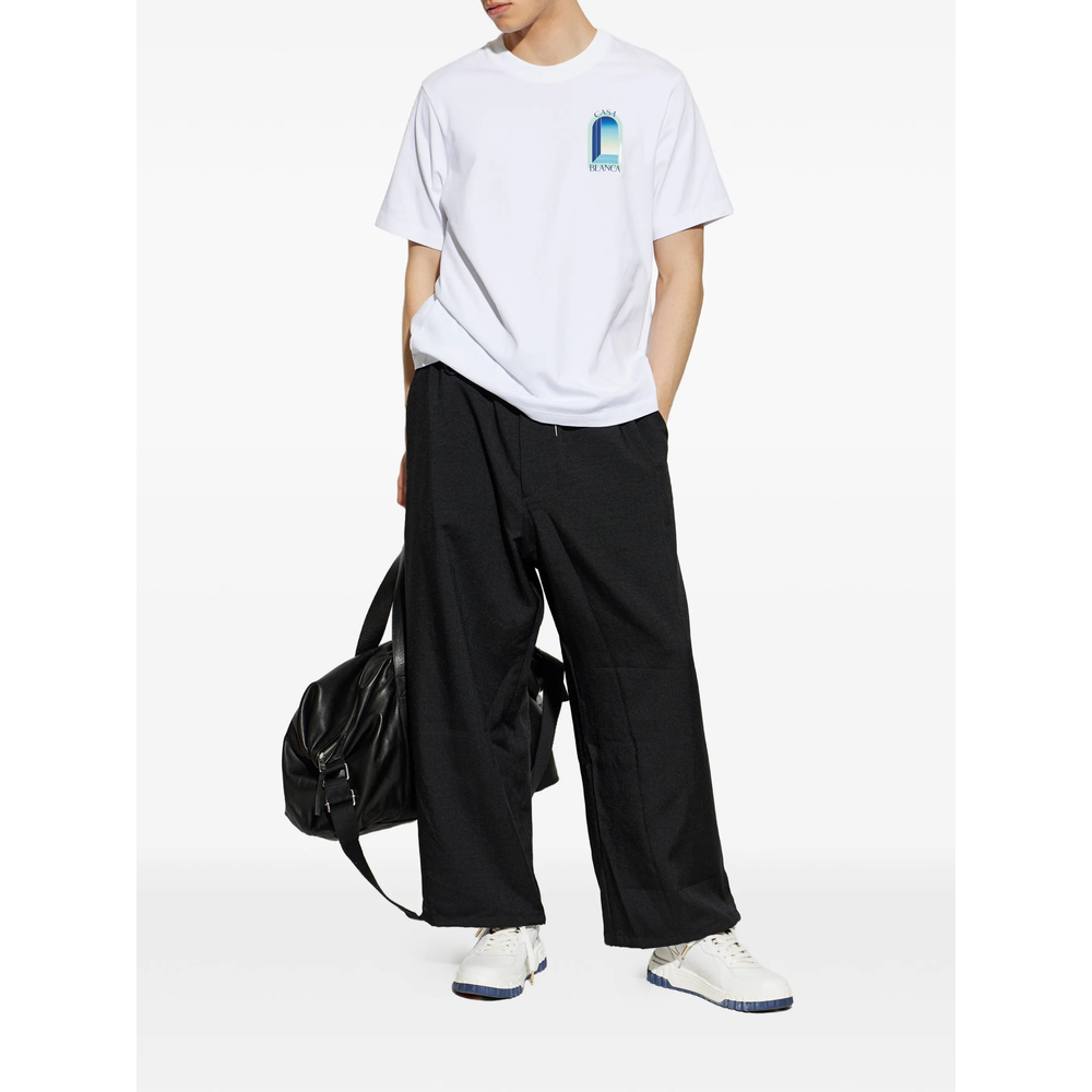 White & Mint L'Arche Short Sleeve T-Shirt