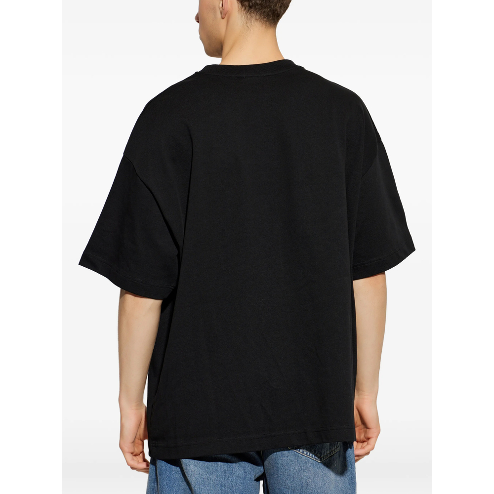 Black Airspray Oversized Short Sleeve T-Shirt