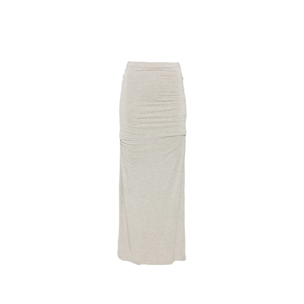 Totême Draped Maxi Skirt In Gray