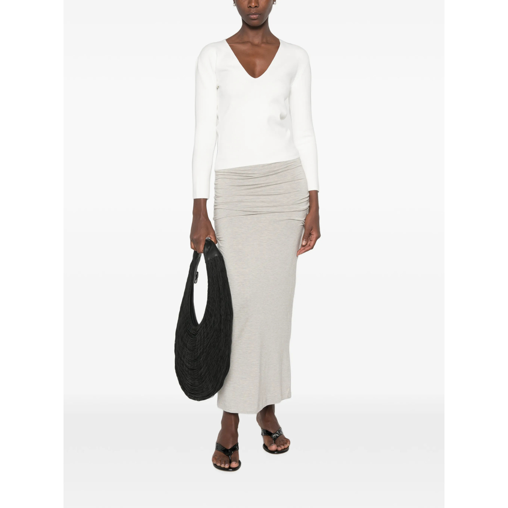 Draped Jersey Skirt