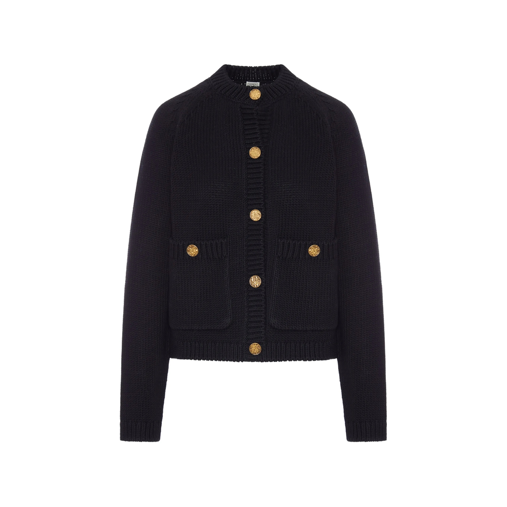 Toteme Hammered Button Cotton Cardigan