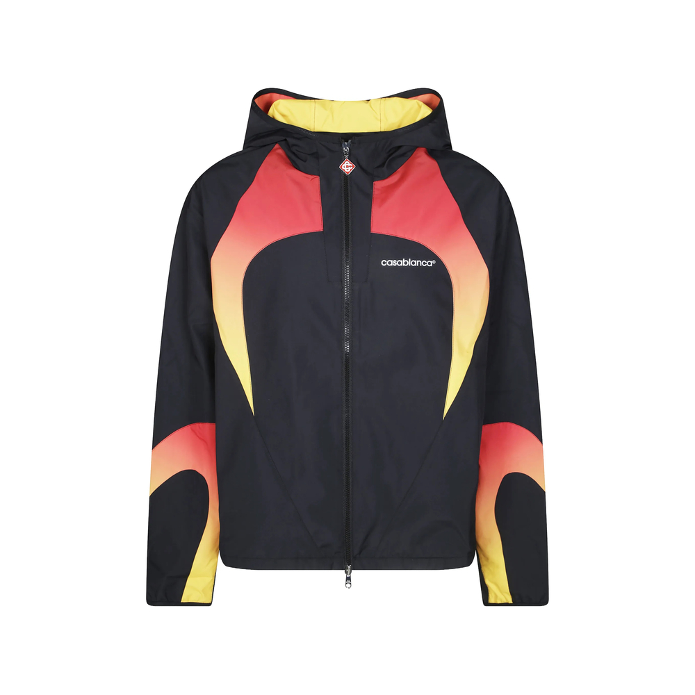 Gradient Zip-Up Hooded Jacket