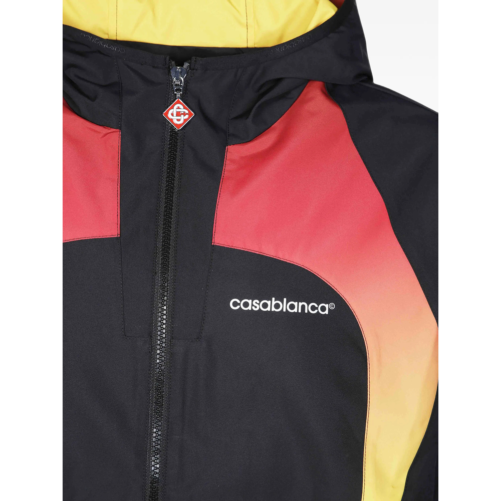Gradient Zip-Up Hooded Jacket