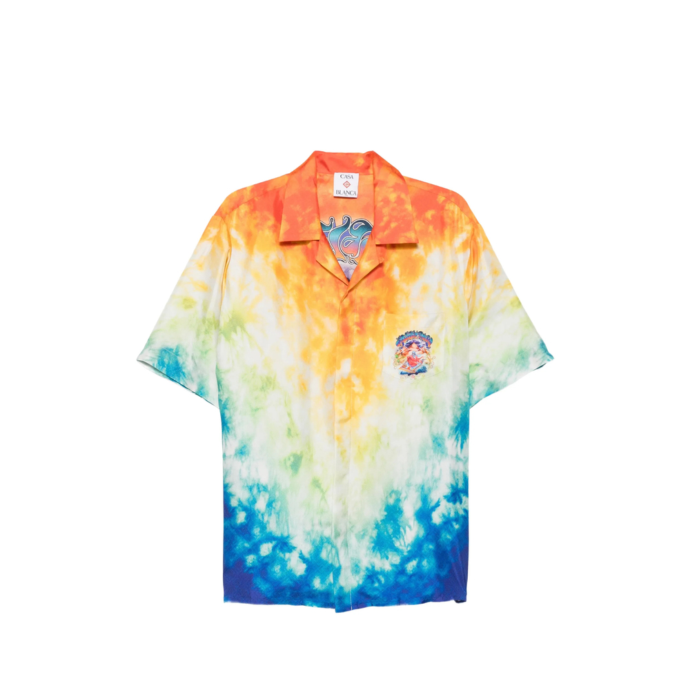 Casablanca Tie-dye Graphic-print Shirt