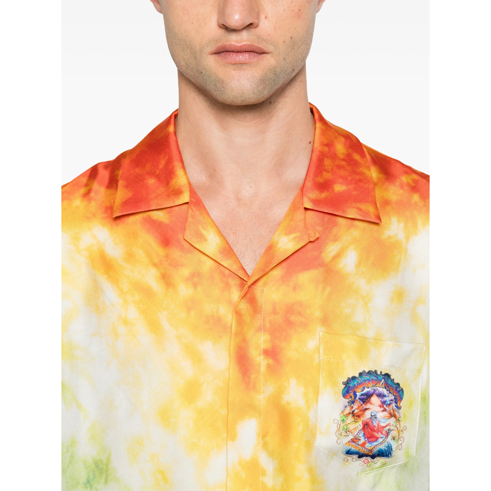 Tie-Dye Graphic-Print Shirt