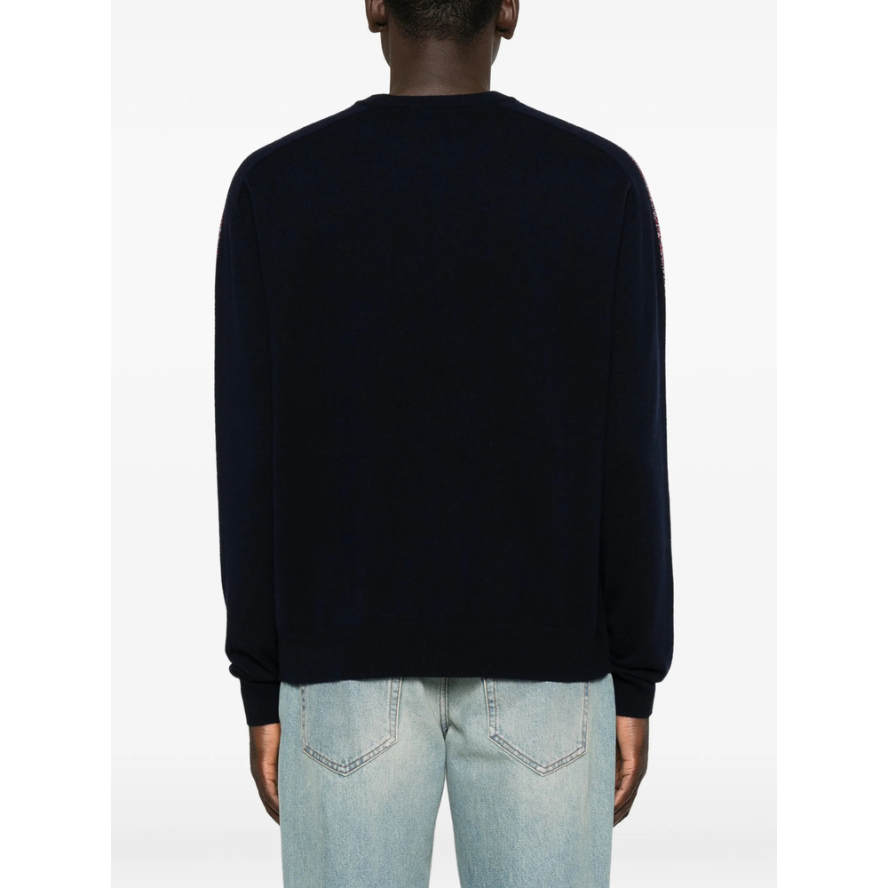 Logo-Embroidered Side-Stripe Sweater