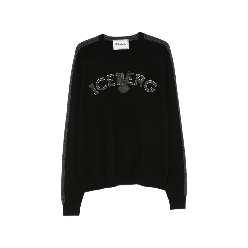 Logo-Embroidered Side-Stripe Sweater