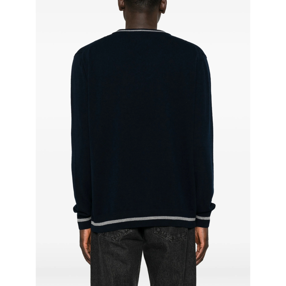 Logo-Intarsia Tipped Sweater