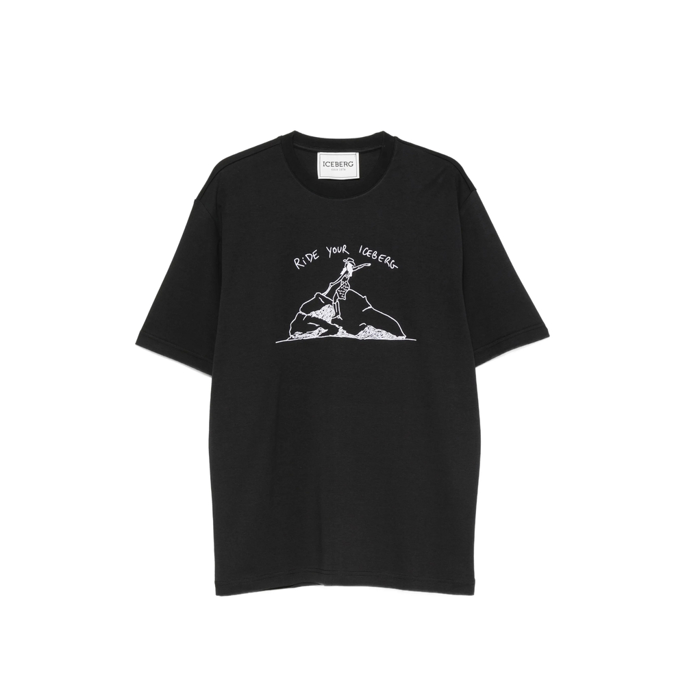 Iceberg Short-sleeve Embroidered T-shirt