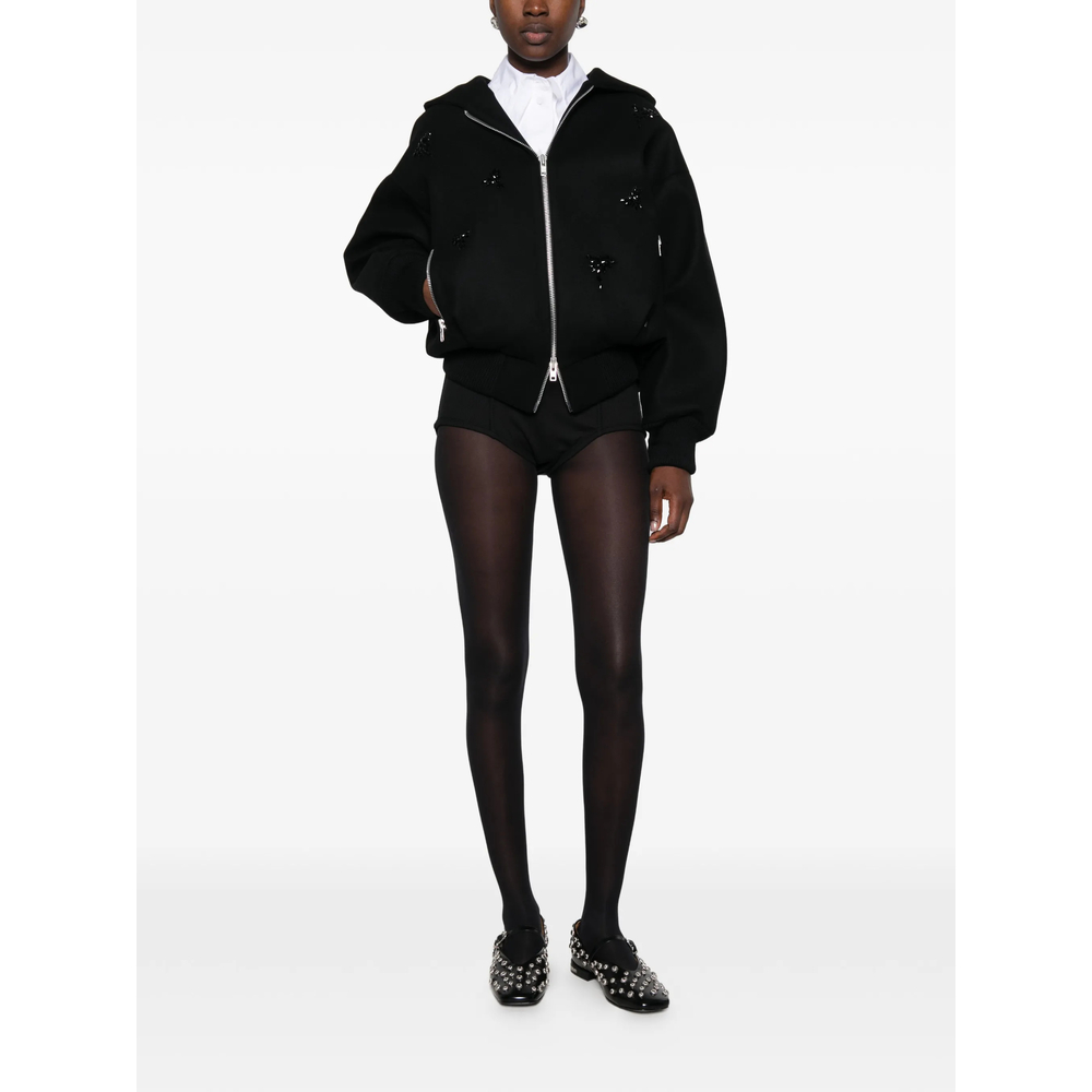 Crystal-Embellished Sailor-Collar Jacket