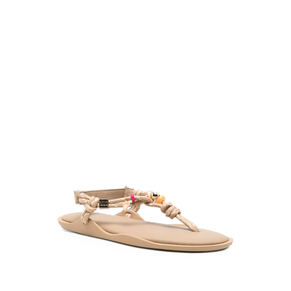 Flòwze X Collanine Colorate Beaded-Rope Sandals
