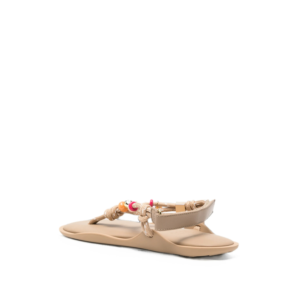 Flòwze X Collanine Colorate Beaded-Rope Sandals