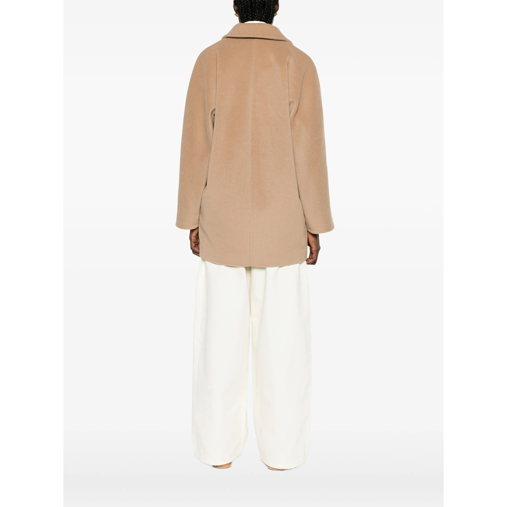 Double-Breasted Notched-Lapel Coat