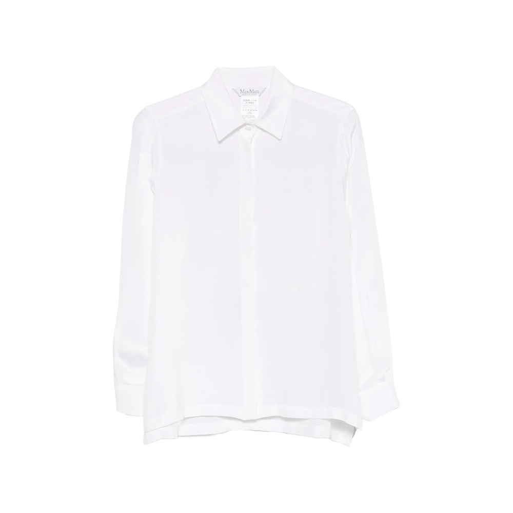 Max Mara Concealed-button Silk Shirt