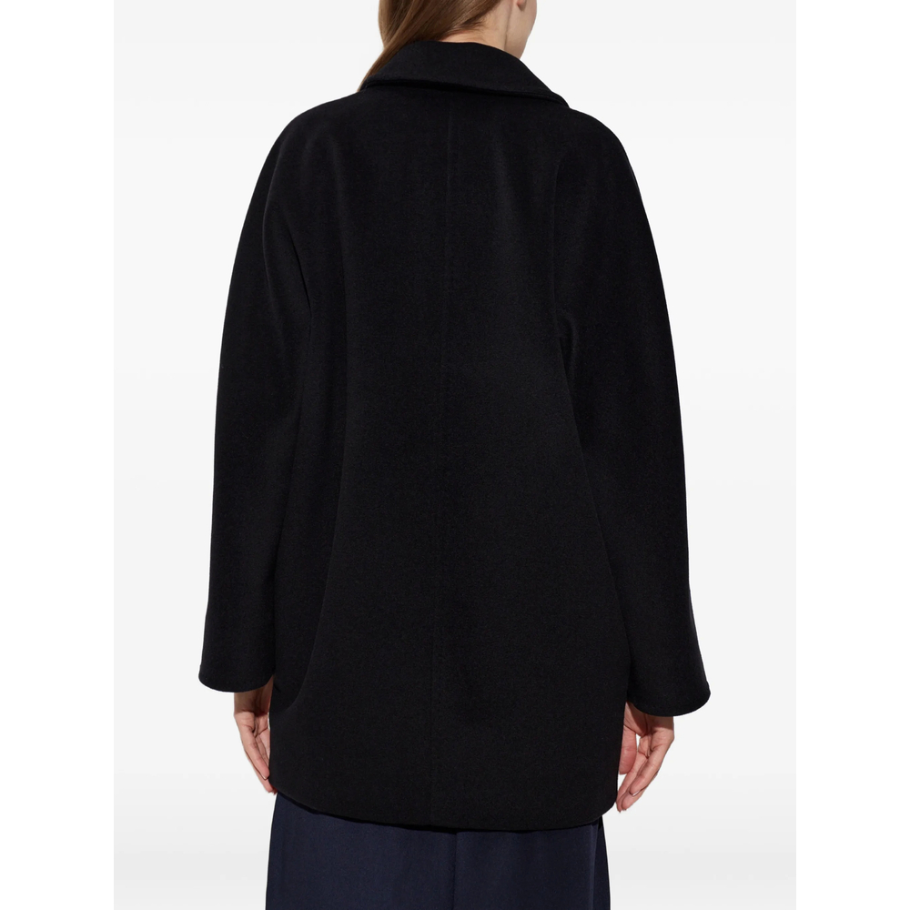 Rebus Notch-Lapel Double-Breasted Coat
