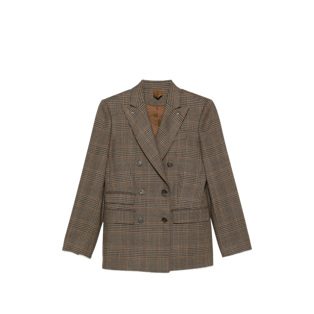 Max Mara Double-breasted Checked Blazer