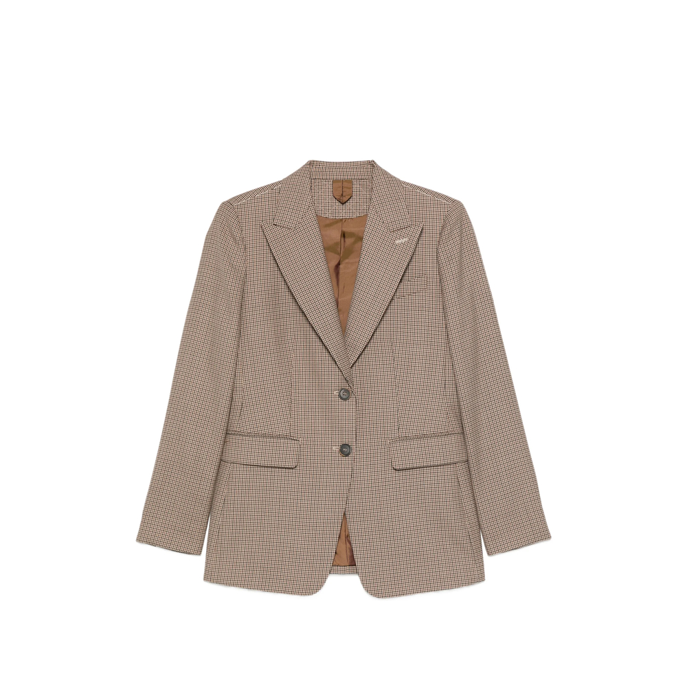 Max Mara Caro Houndstooth-pattern Tailored Jacket