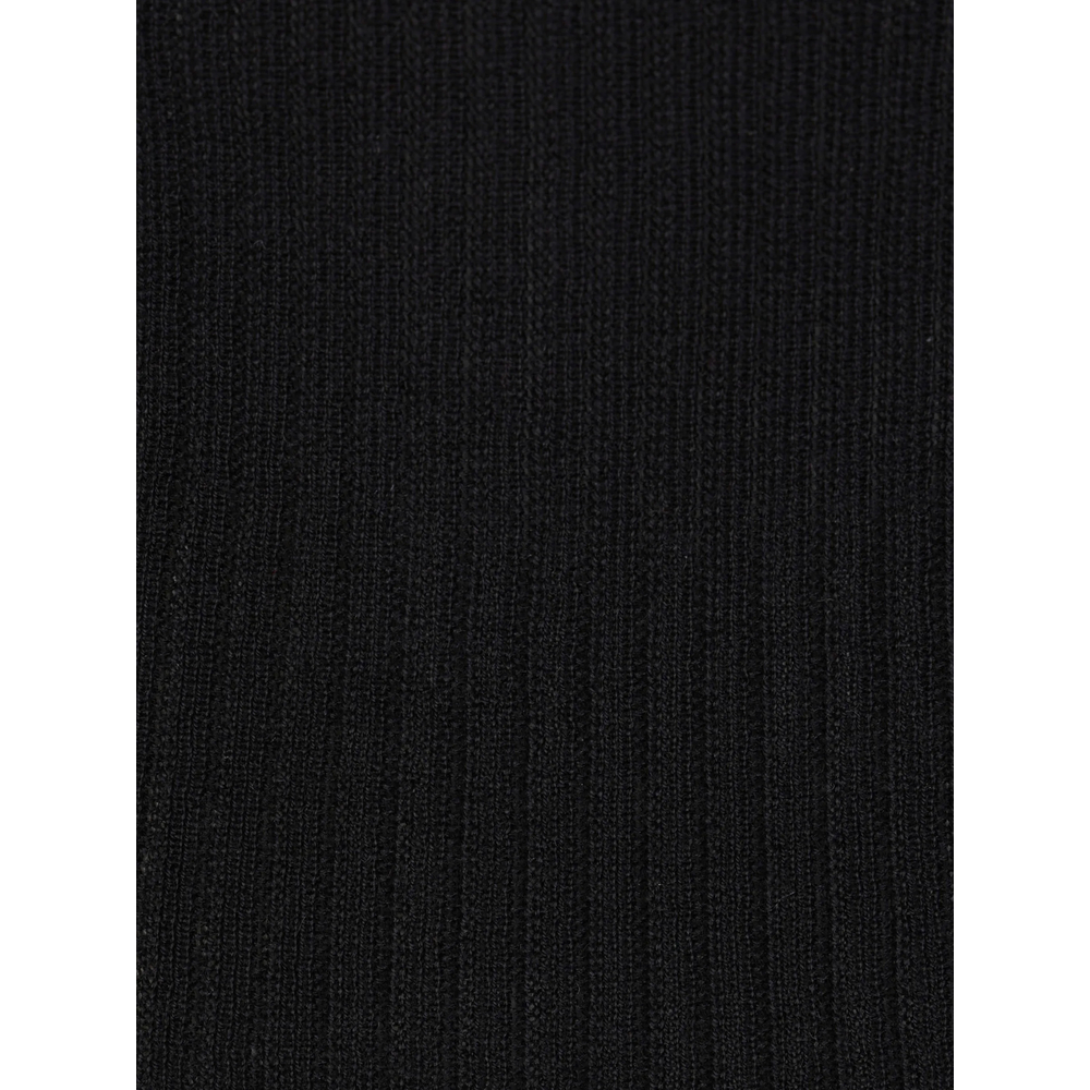 Ribbed-Knit V-Neck Top