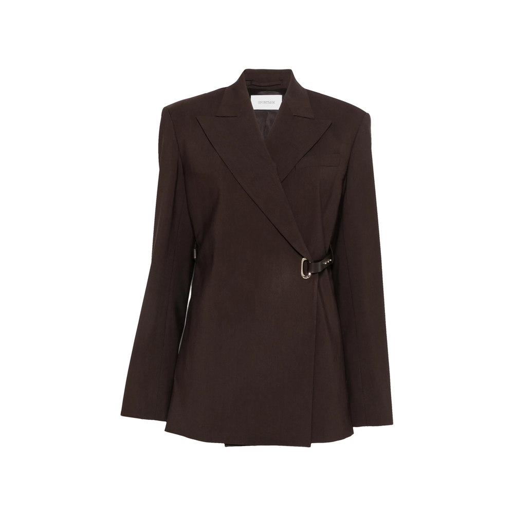 Sportmax Belted Wrap-design Blazer