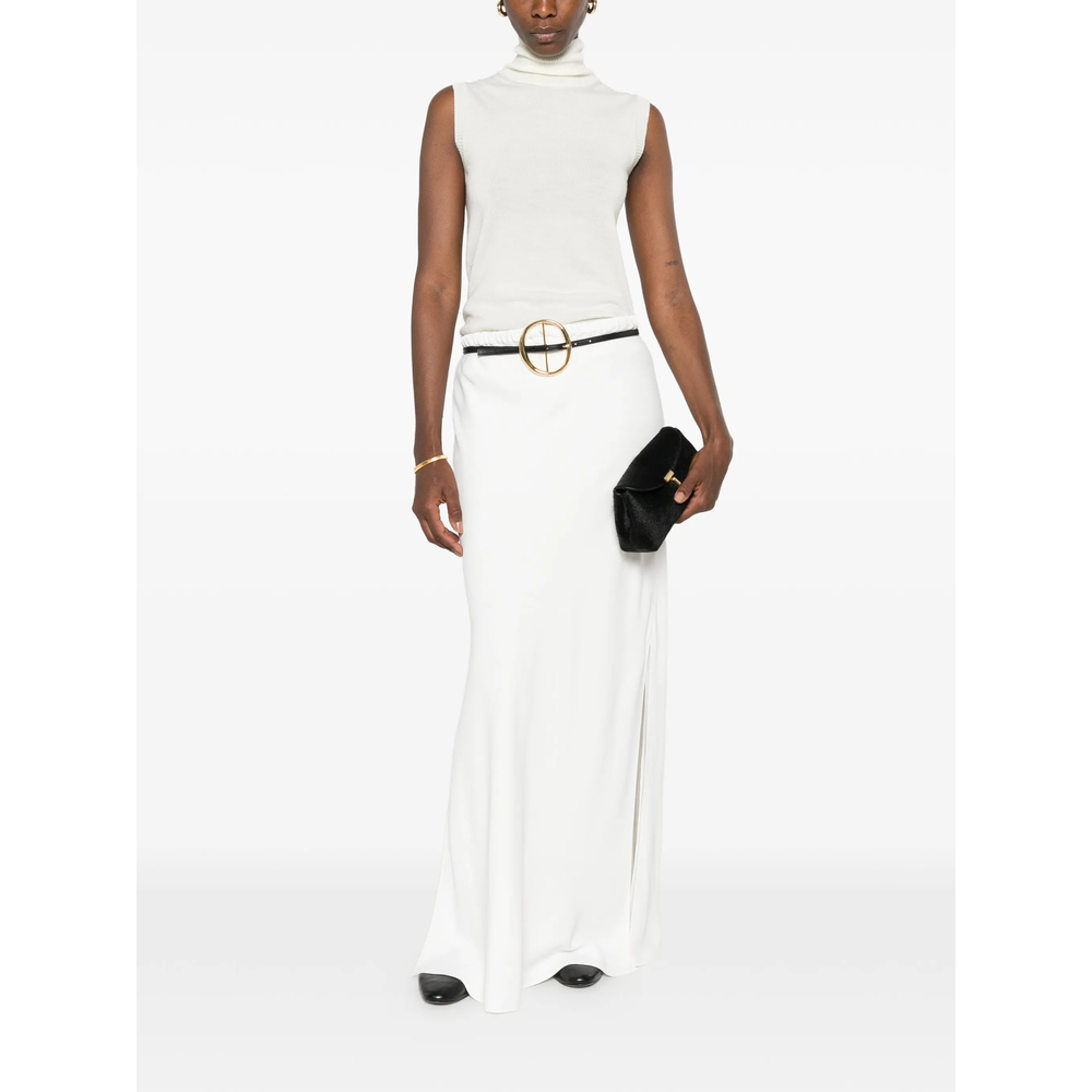Sleeveless Roll-Neck Sweater