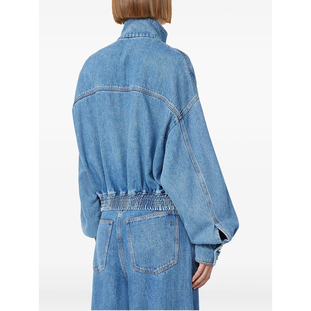 Elasticated-Waist Denim Jacket