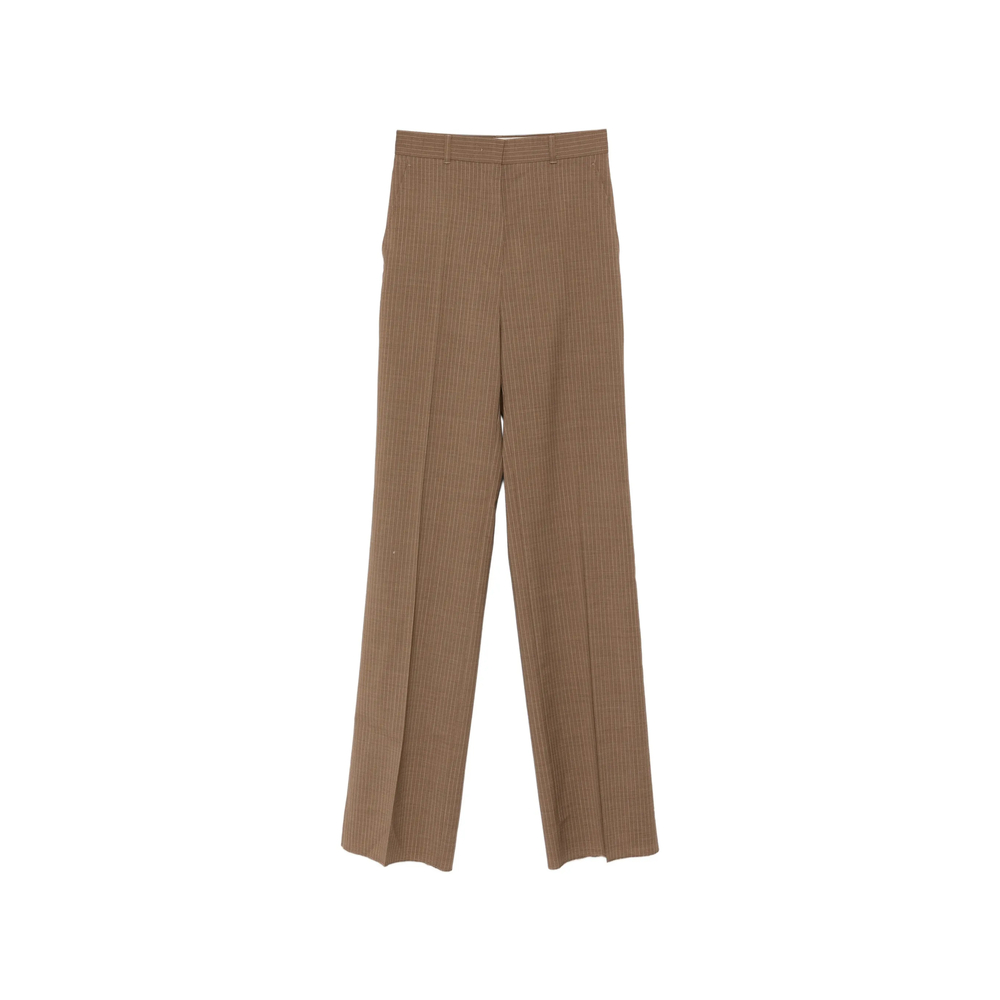 Max Mara Studio Stripe-pattern Straight-leg Trousers