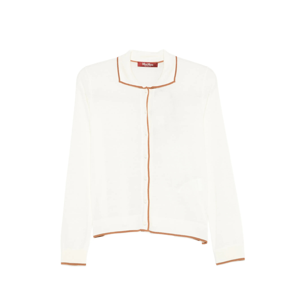 Max Mara Studio Contrast-trim Cardigan