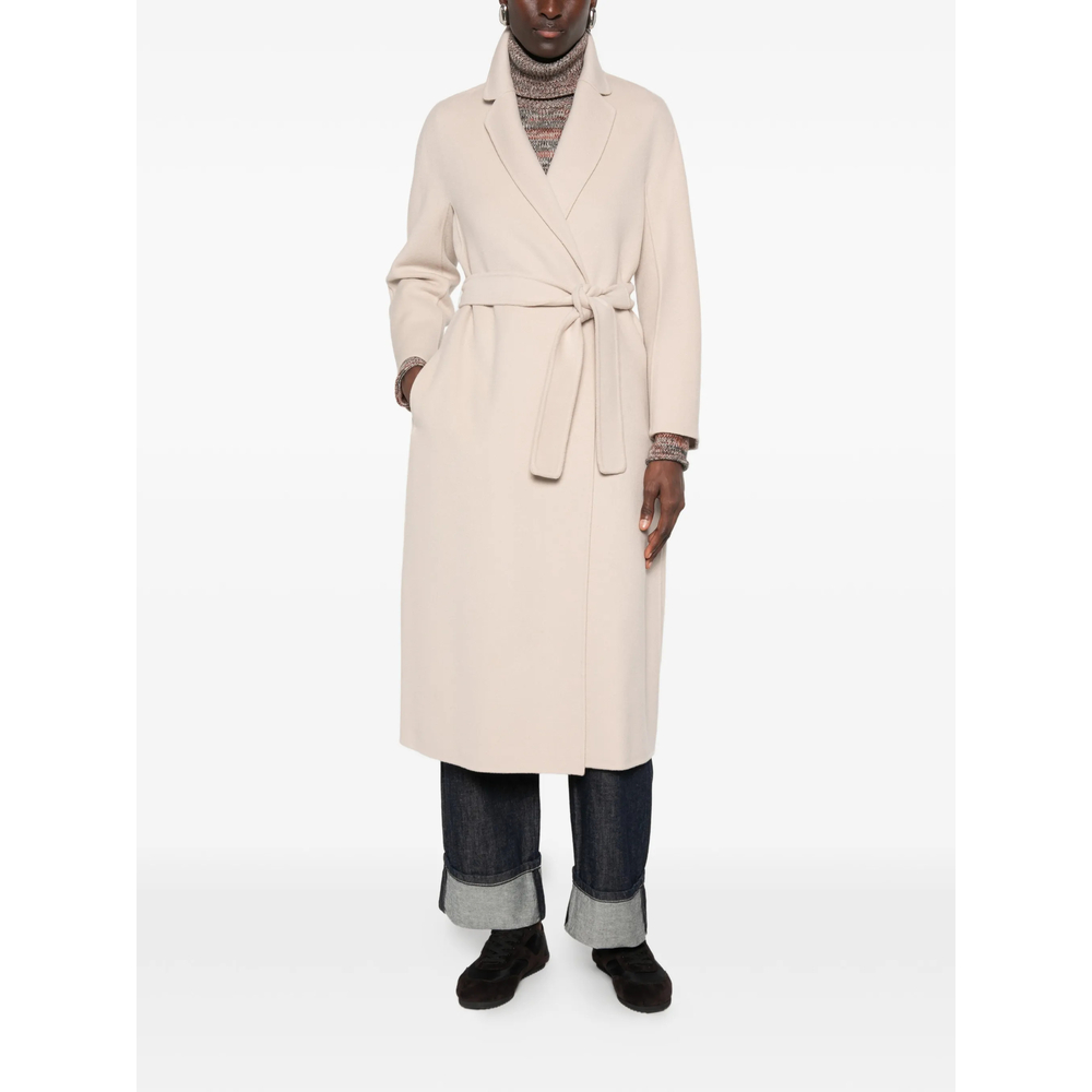 'S Max Mara Esturia Belted Notch-Lapel Coat
