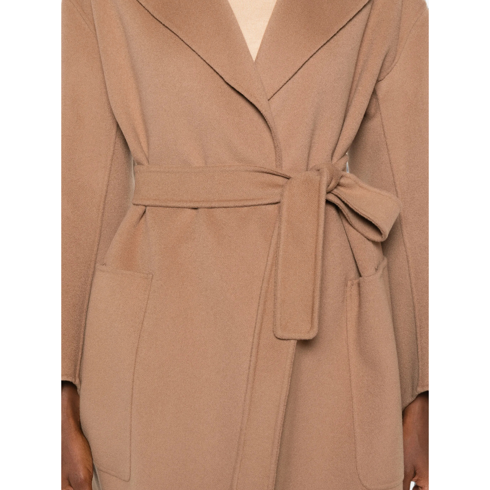 'S Max Mara Velo Belted Notch-Lapel Coat