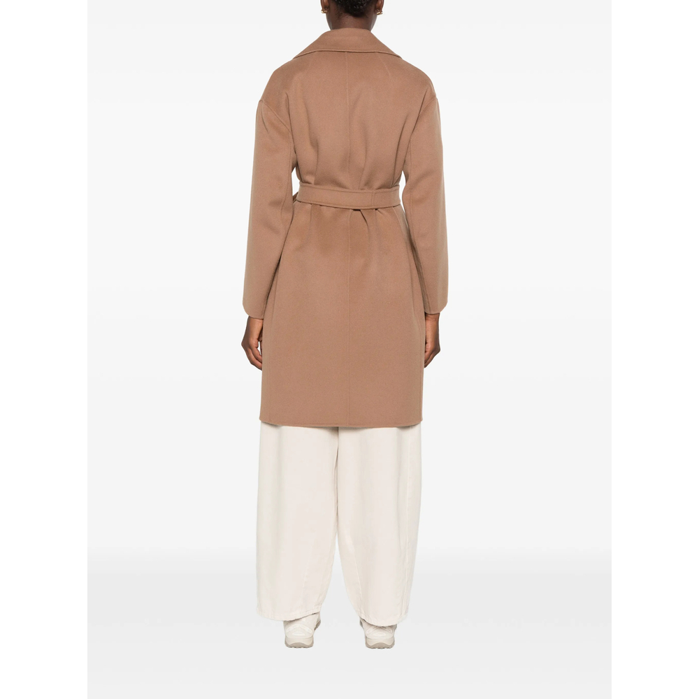 'S Max Mara Velo Belted Notch-Lapel Coat