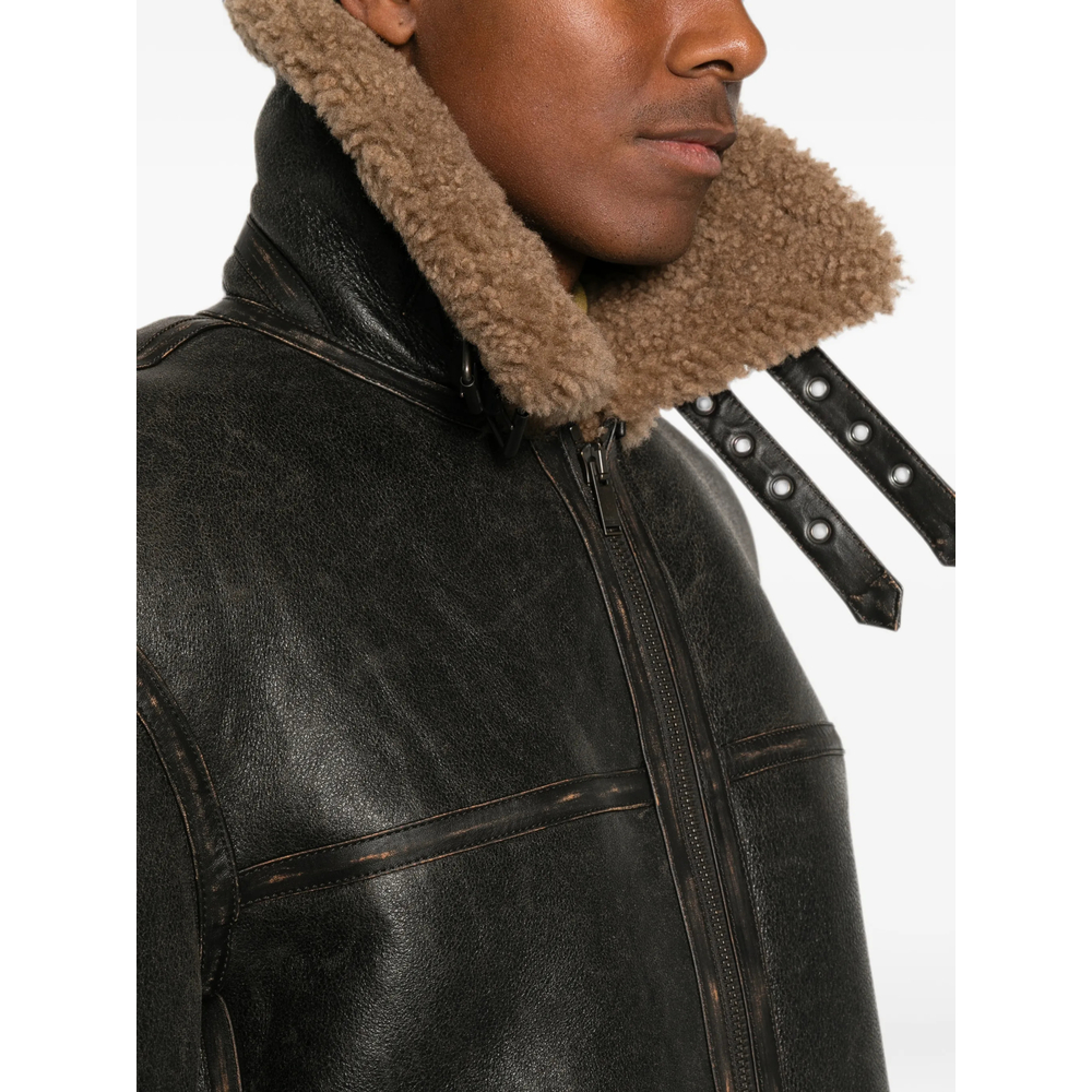 Shearling-Trim Jacket