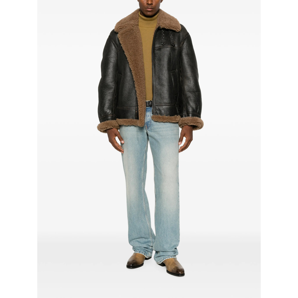 Shearling-Trim Jacket