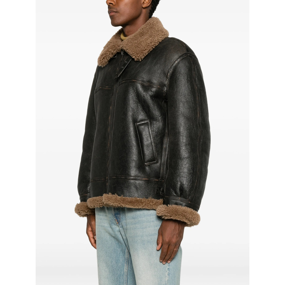 Shearling-Trim Jacket