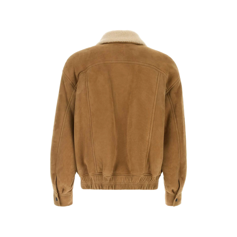 Shearling-Collar Jacket