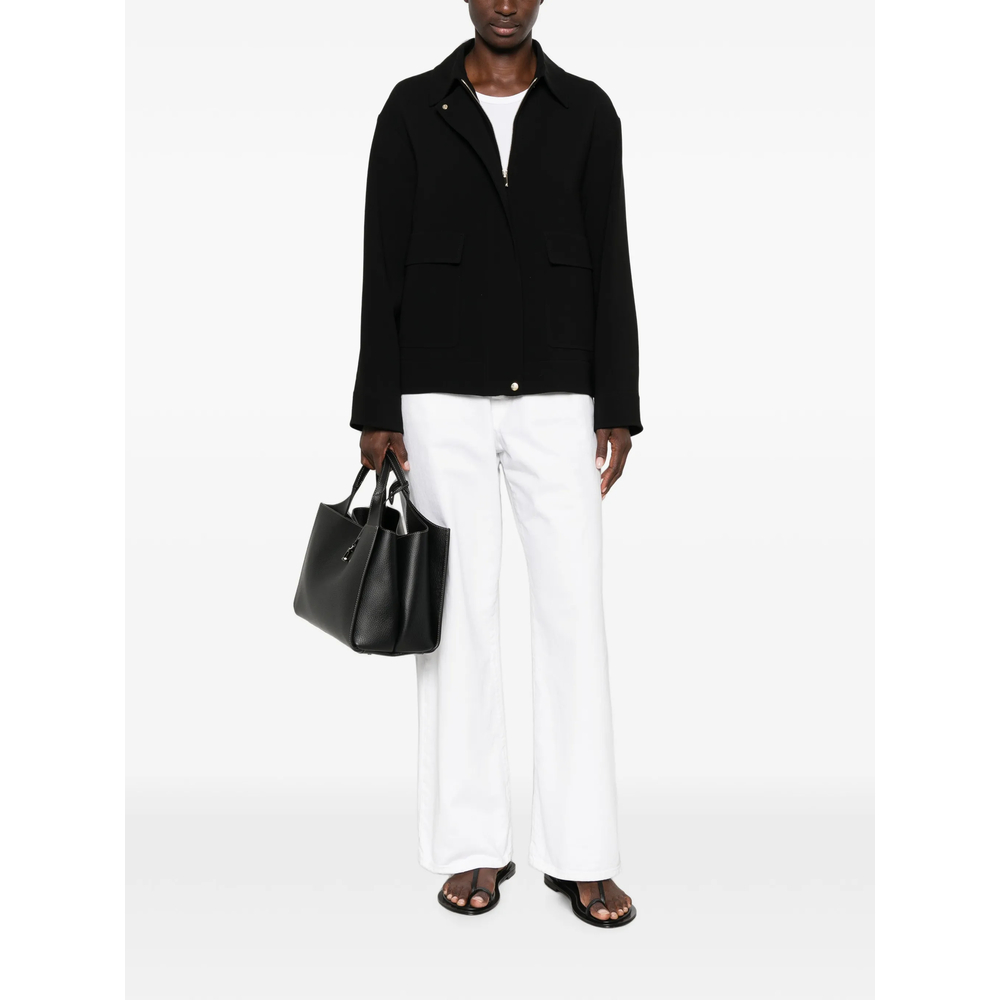 Studio Flap-Pocket Zip-Up Jacket