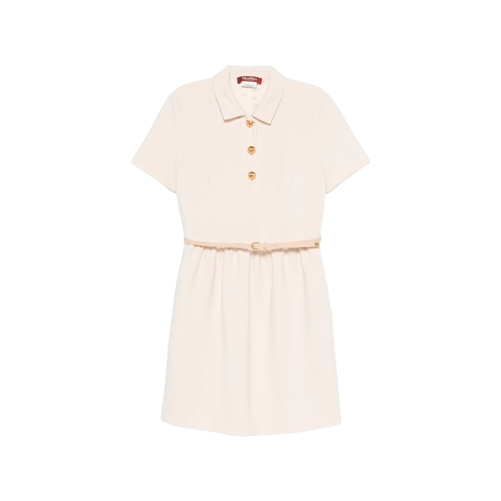 Max Mara Studio Belted Button-front Mini Dress