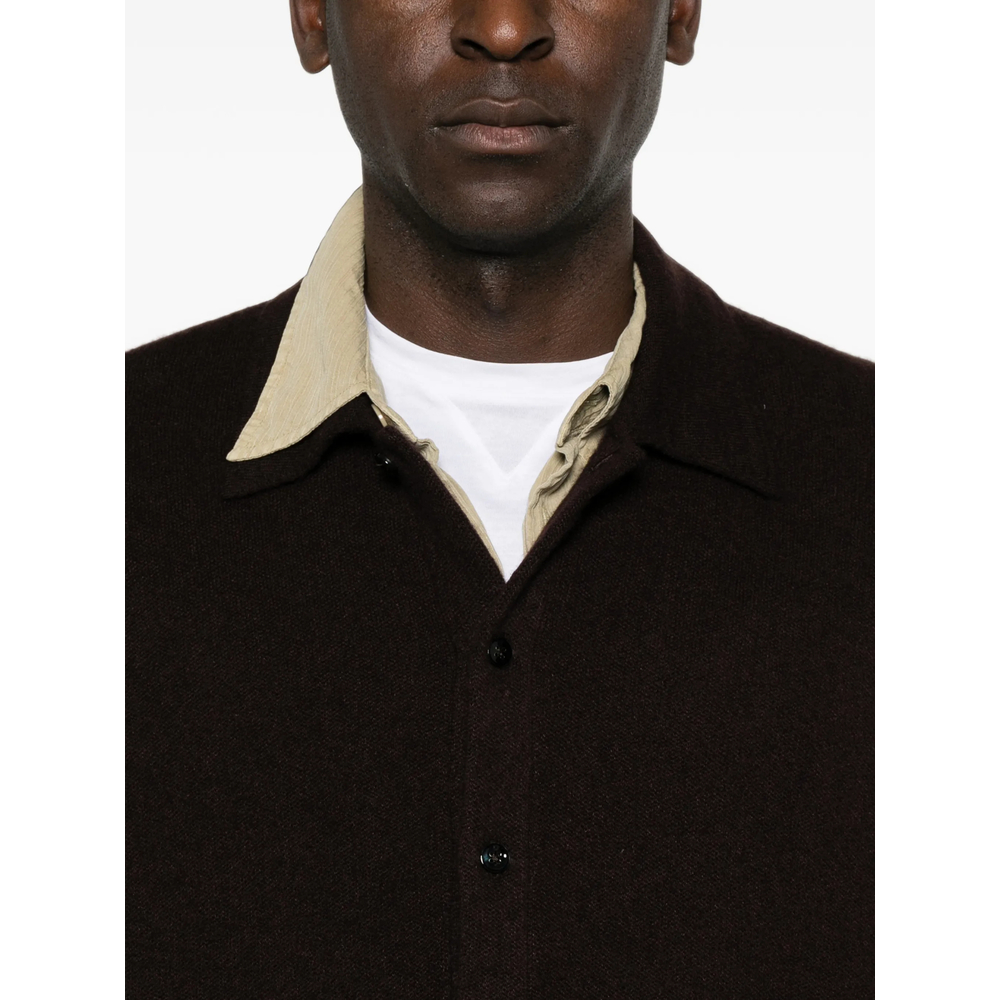 Winter Sunset Button-Up Long-Sleeve Cardigan