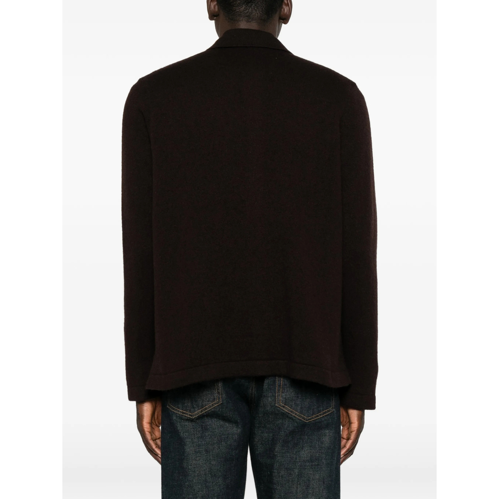 Winter Sunset Button-Up Long-Sleeve Cardigan