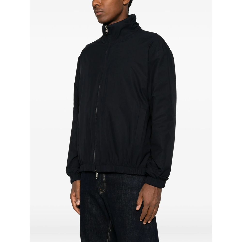 Zip-Up High-Neck Jacket